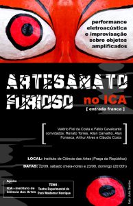 Cartaz da apresentação do duo Artesanato Furioso no ICA, em Belém do Pará, em 2007