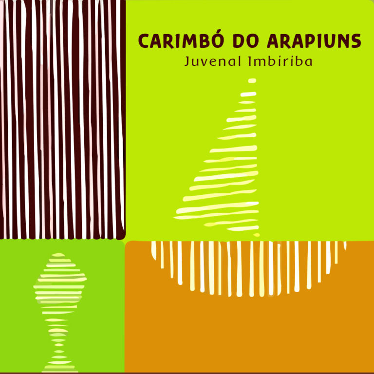 Capa do álbum Carimbó do Arapiuns, de Juvenal Imbiriba. Arte de Luciana Leal.
