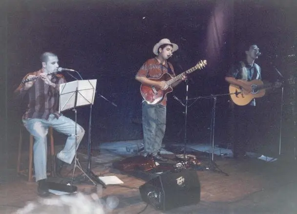 Show do Trio Guapo. Da esquerda pra direita: Fábio, Allan Carvalho e Márcio Macedo.