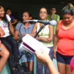 Foto de Elene Gomes, no auditório da Ufopa (unidade Tapajós), em 01/2016 Coro durante gravação do álbum Nheengatu (Canções na Língua Geral Amazônica), no auditório da Ufopa, em Santarém.
