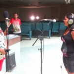 Foto de Elene Gomes, no auditório da Ufopa (unidade Tapajós), em 01/2016 Cantores durante gravação do álbum Nheengatu (Canções na Língua Geral Amazônica), no auditório da Ufopa, em Santarém.